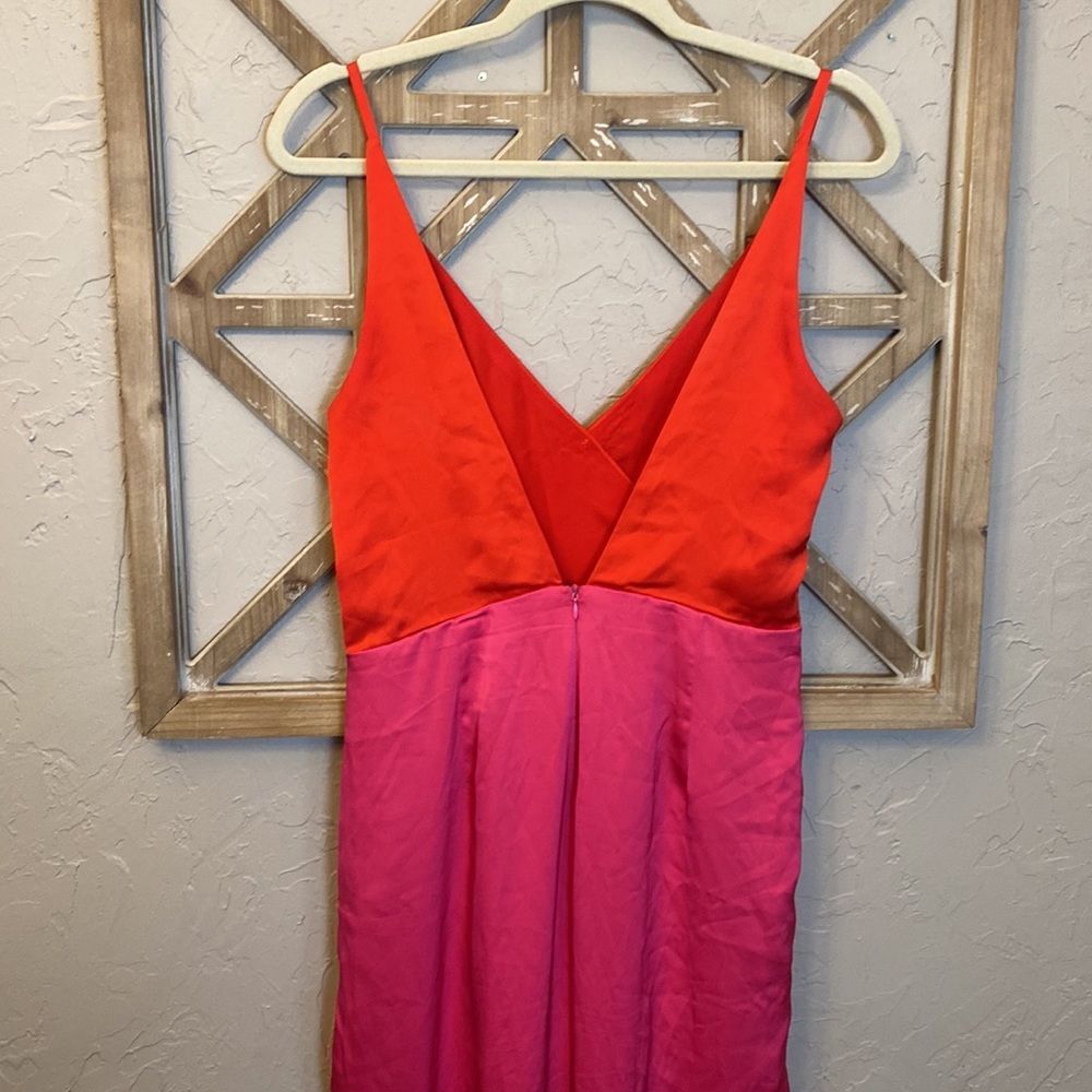 Strut & Bolt Pink And Red Color-Block Wide-Leg Ju… - image 8